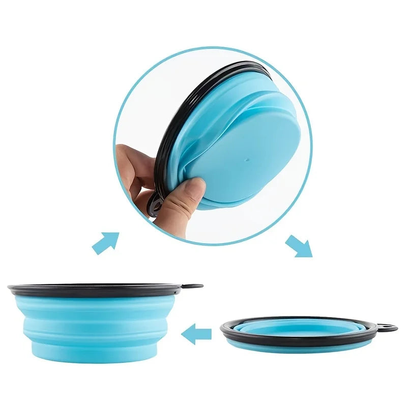 Foldable Pet Food & Water Bowl