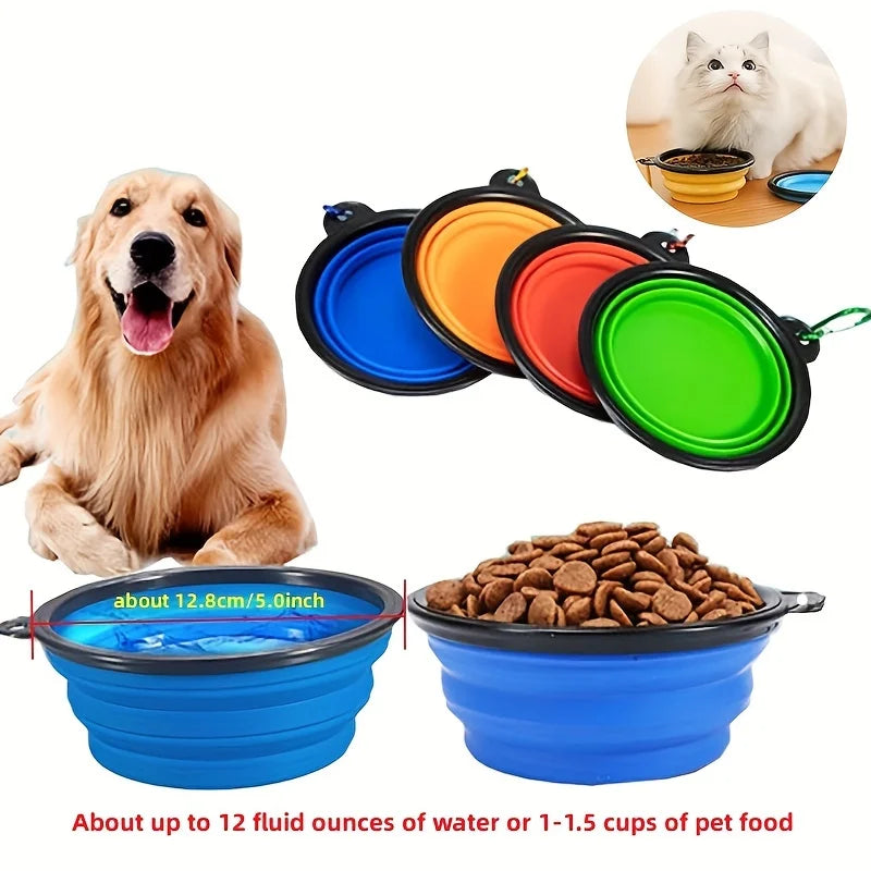 Foldable Pet Food & Water Bowl