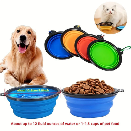 Foldable Pet Food & Water Bowl