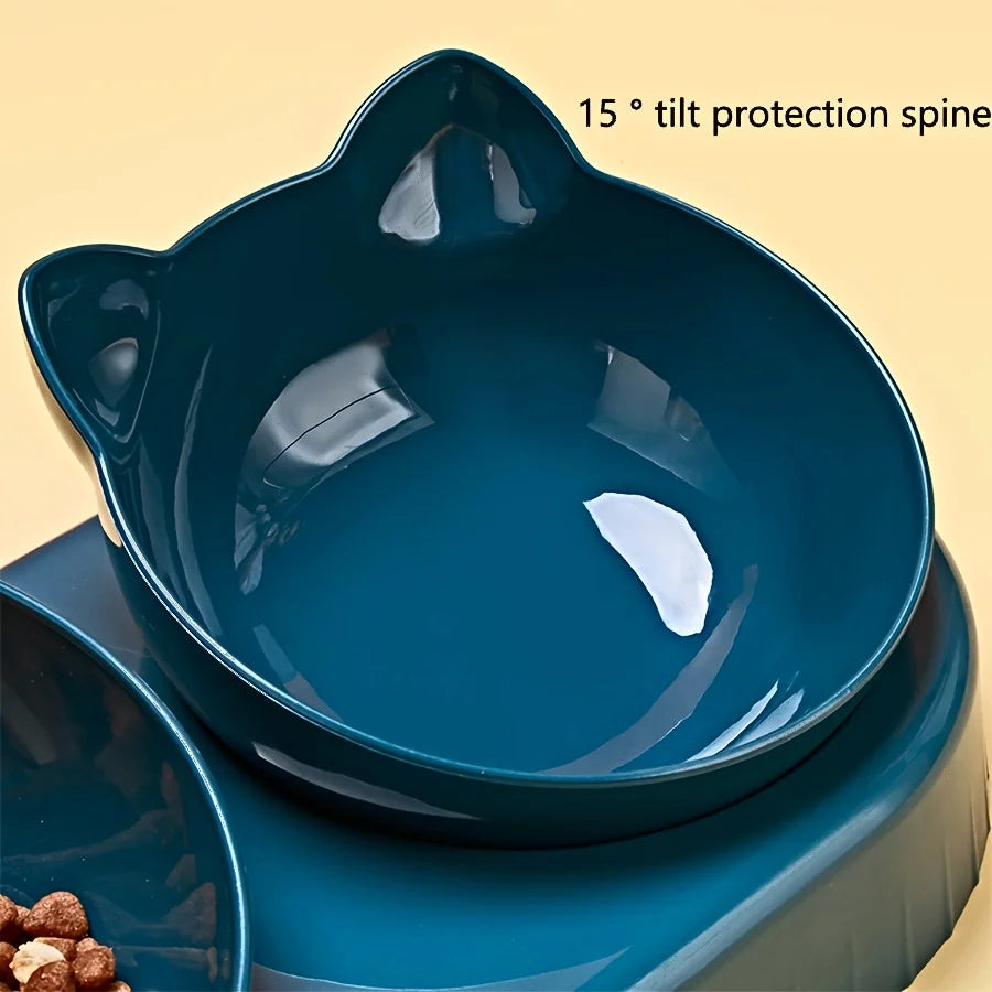 Cat bowls with built in water feeder