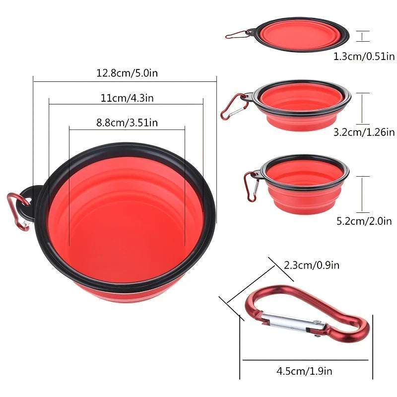 Foldable Pet Food & Water Bowl
