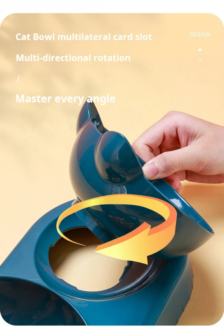 Cat bowls with built in water feeder